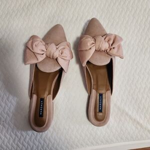 028. Margaux Blush Slides with Bow
